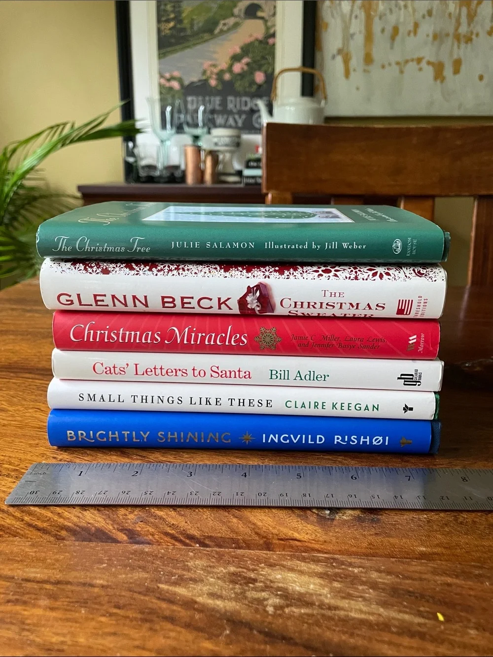 6 Holiday Christmas Hardcover Book Bundle Lot Red, Green, White Covers - Picture 3 of 13